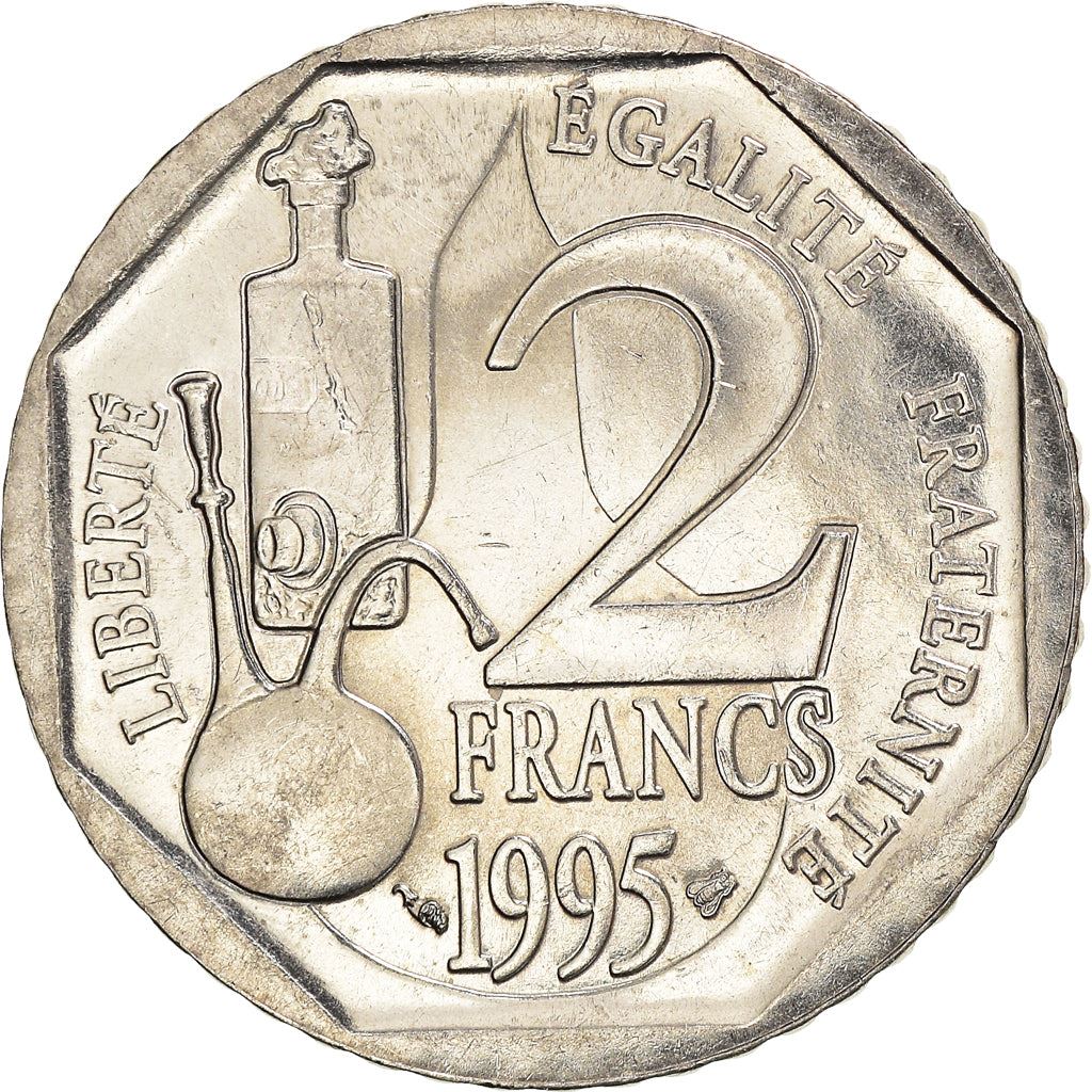 French Coin 2 Francs | Louis Pasteur | KM1119 | France | 1995