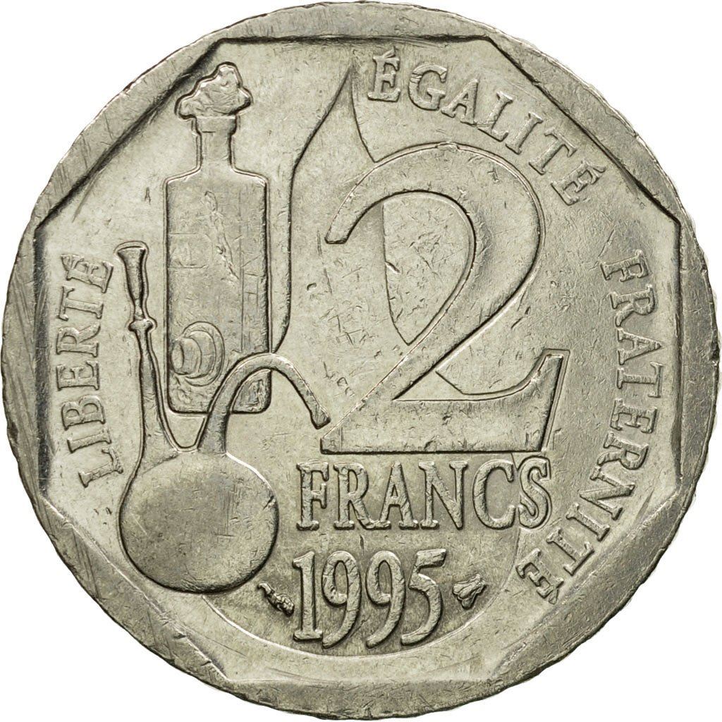 French Coin 2 Francs | Louis Pasteur | KM1119 | France | 1995