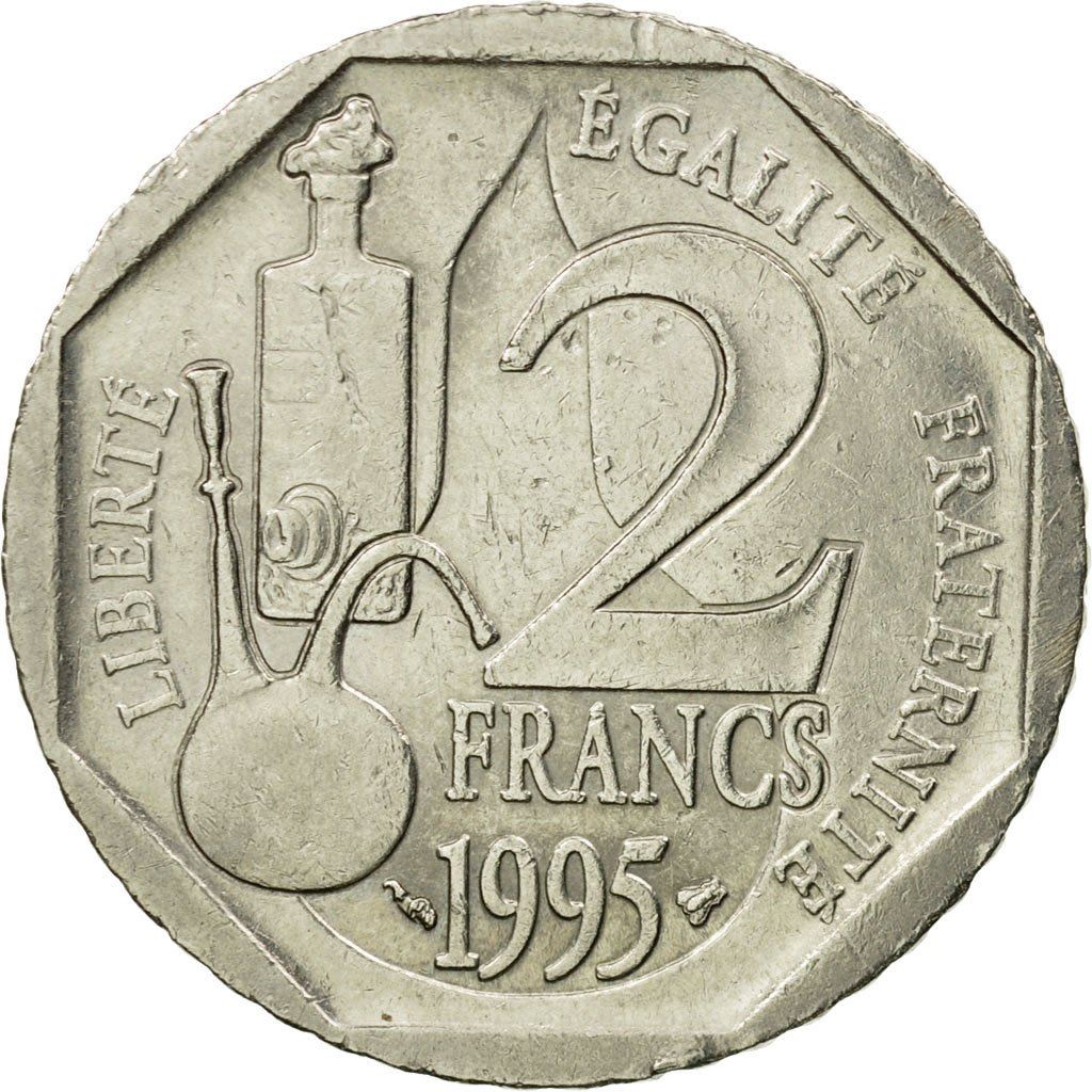 French Coin 2 Francs | Louis Pasteur | KM1119 | France | 1995