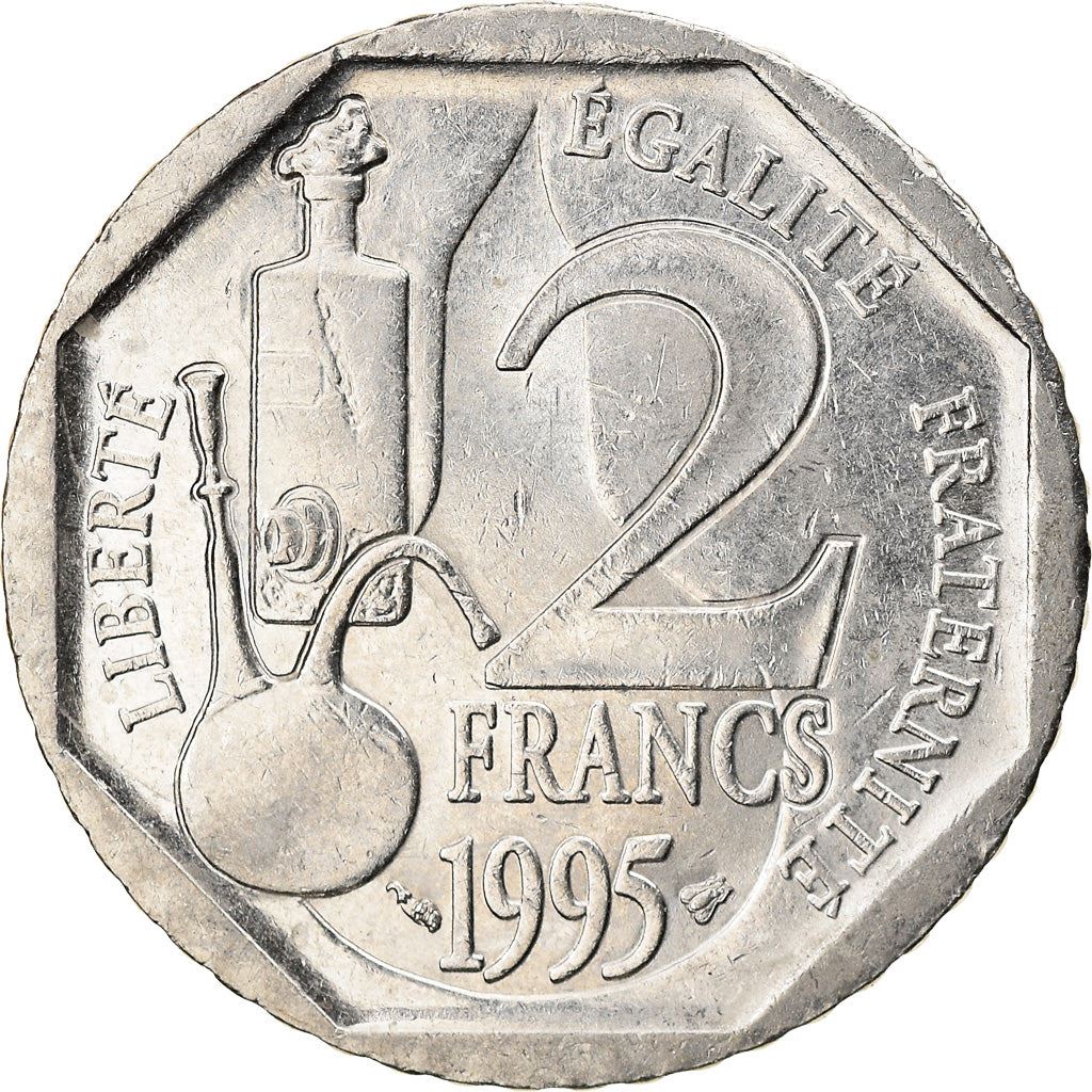 French Coin 2 Francs | Louis Pasteur | KM1119 | France | 1995