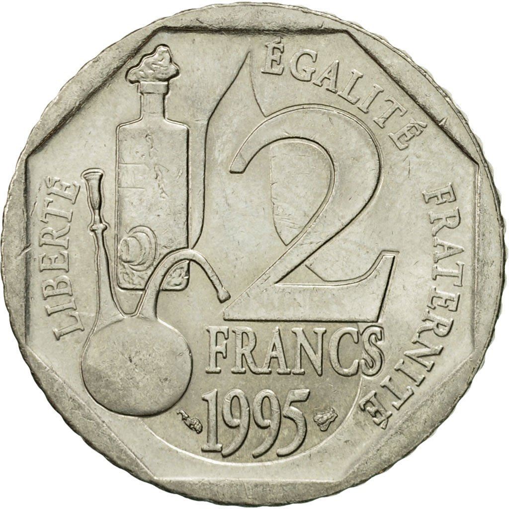 French Coin 2 Francs | Louis Pasteur | KM1119 | France | 1995