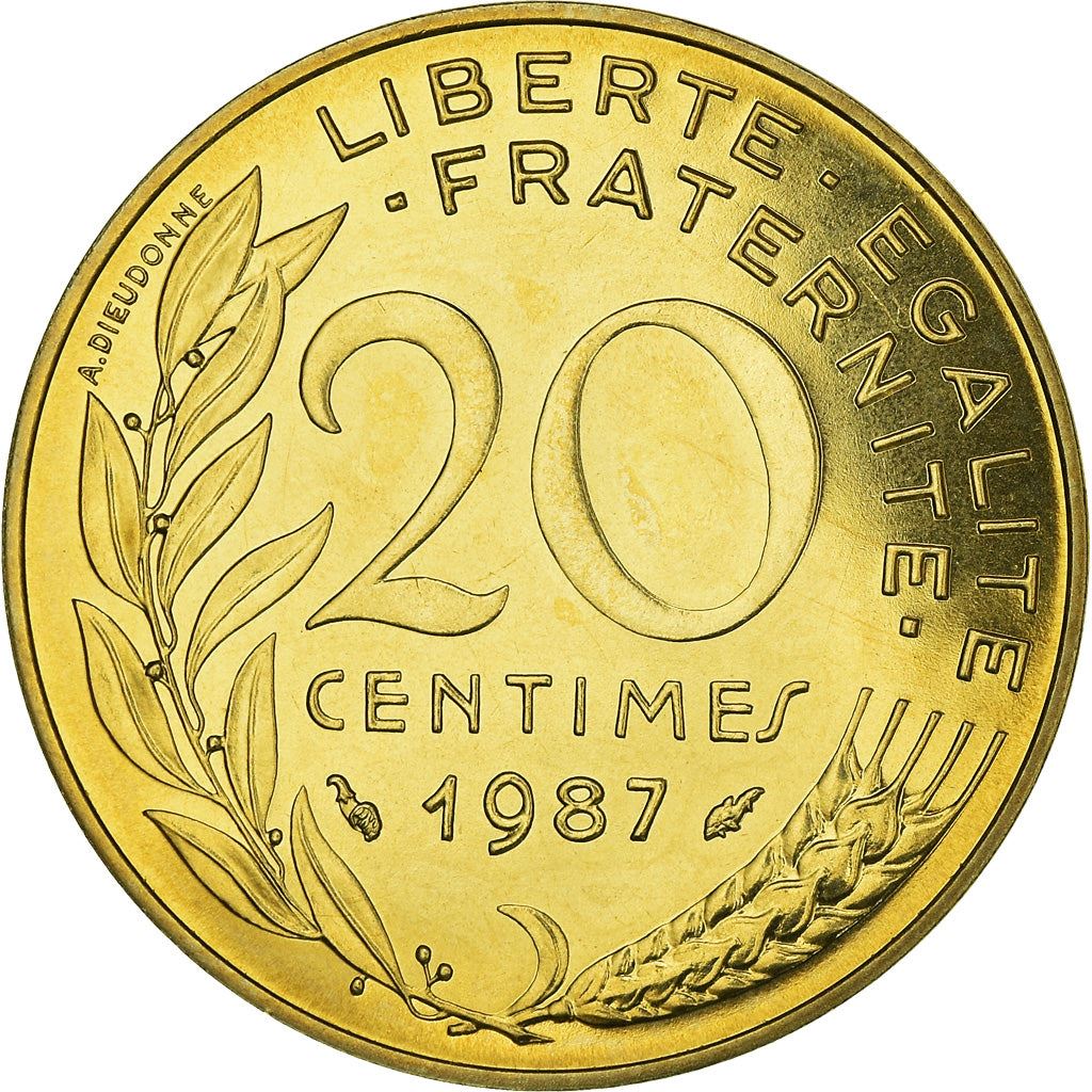 French Coin 20 Centimes | KM930 | France | 1962 - 2001