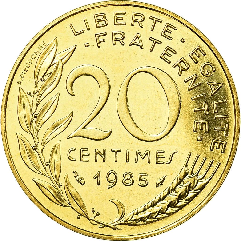 French Coin 20 Centimes | KM930 | France | 1962 - 2001