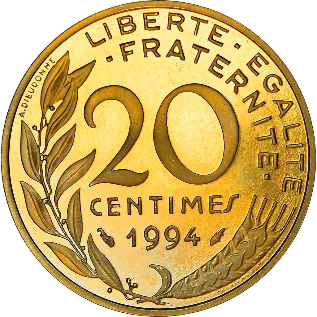 French Coin 20 Centimes | KM930 | France | 1962 - 2001