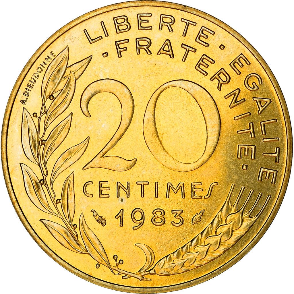 French Coin 20 Centimes | KM930 | France | 1962 - 2001