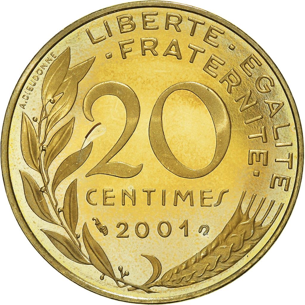 French Coin 20 Centimes | KM930 | France | 1962 - 2001