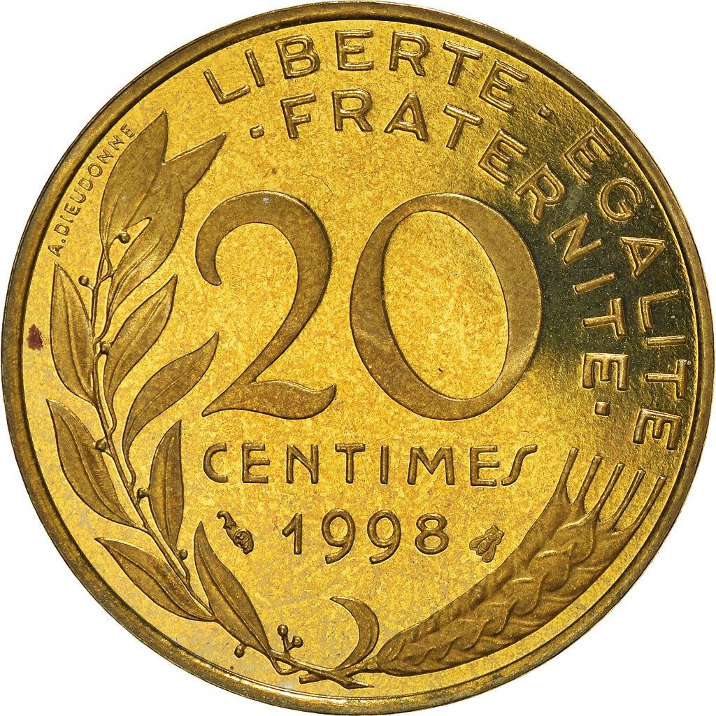 French Coin 20 Centimes | KM930 | France | 1962 - 2001