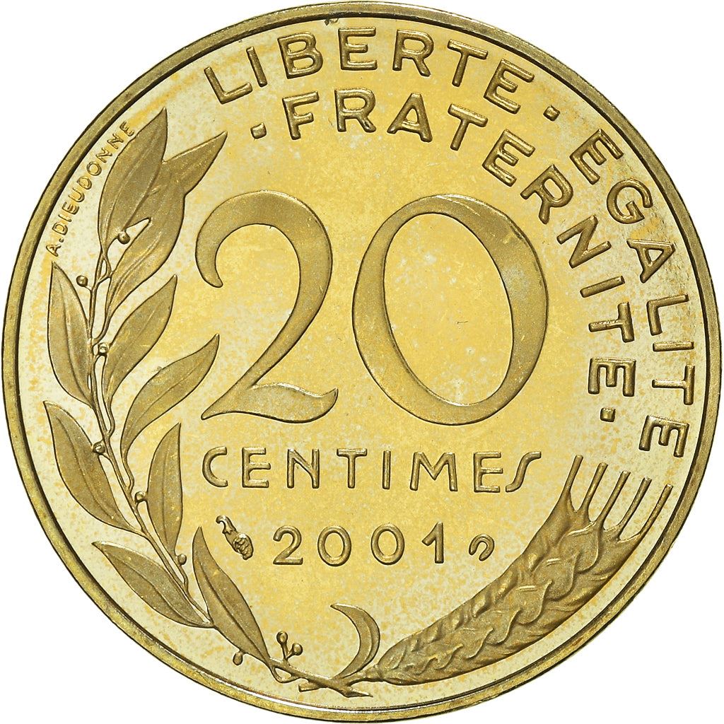 French Coin 20 Centimes | KM930 | France | 1962 - 2001