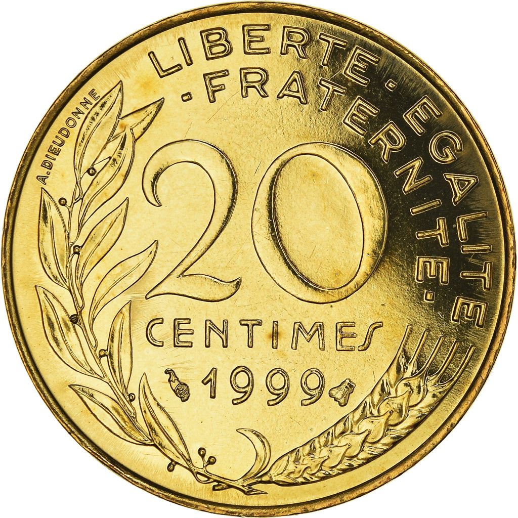 French Coin 20 Centimes | KM930 | France | 1962 - 2001