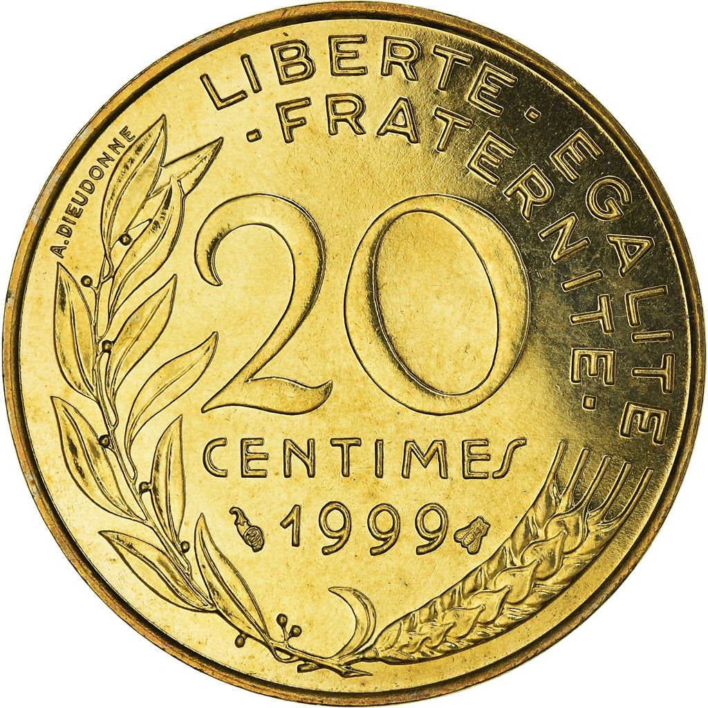 French Coin 20 Centimes | KM930 | France | 1962 - 2001