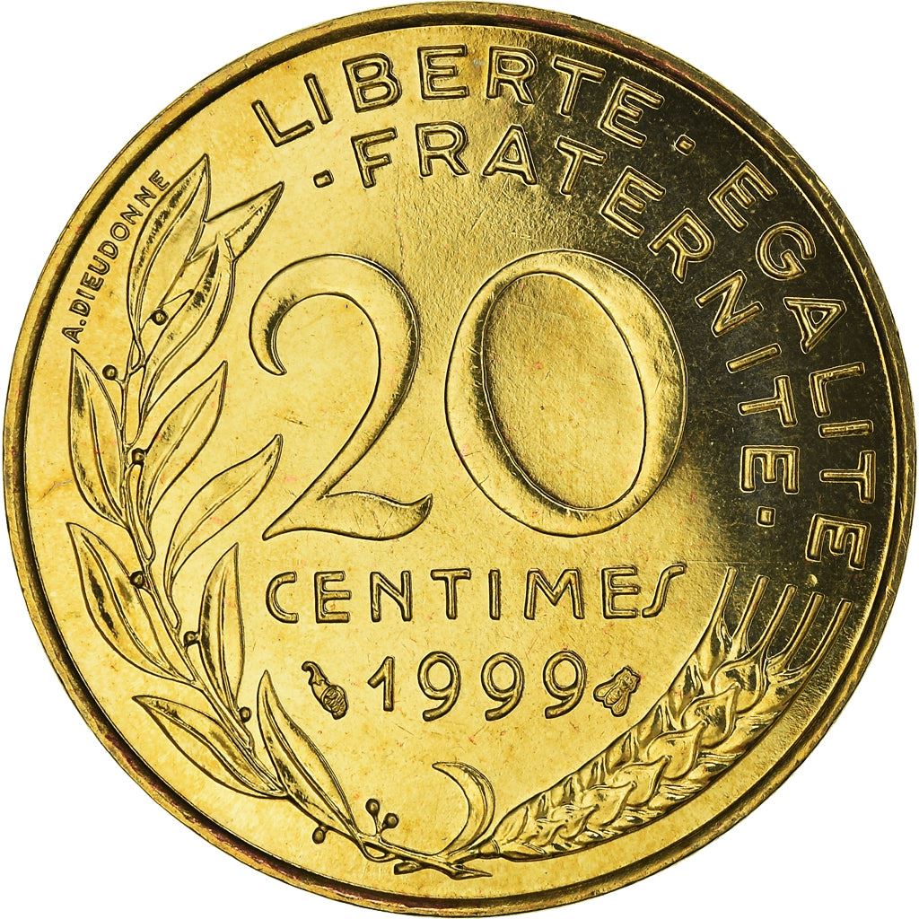 French Coin 20 Centimes | KM930 | France | 1962 - 2001