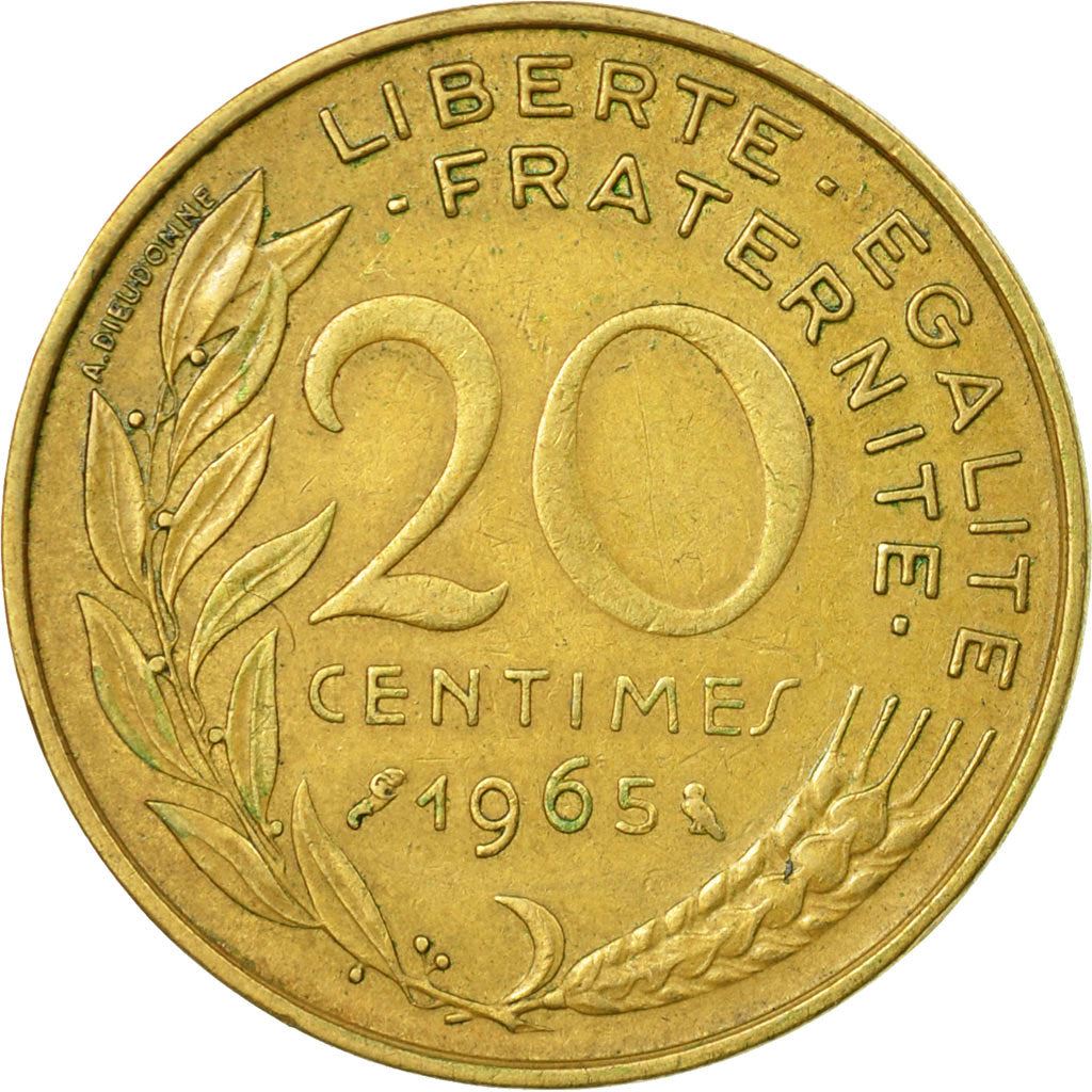 French Coin 20 Centimes | KM930 | France | 1962 - 2001