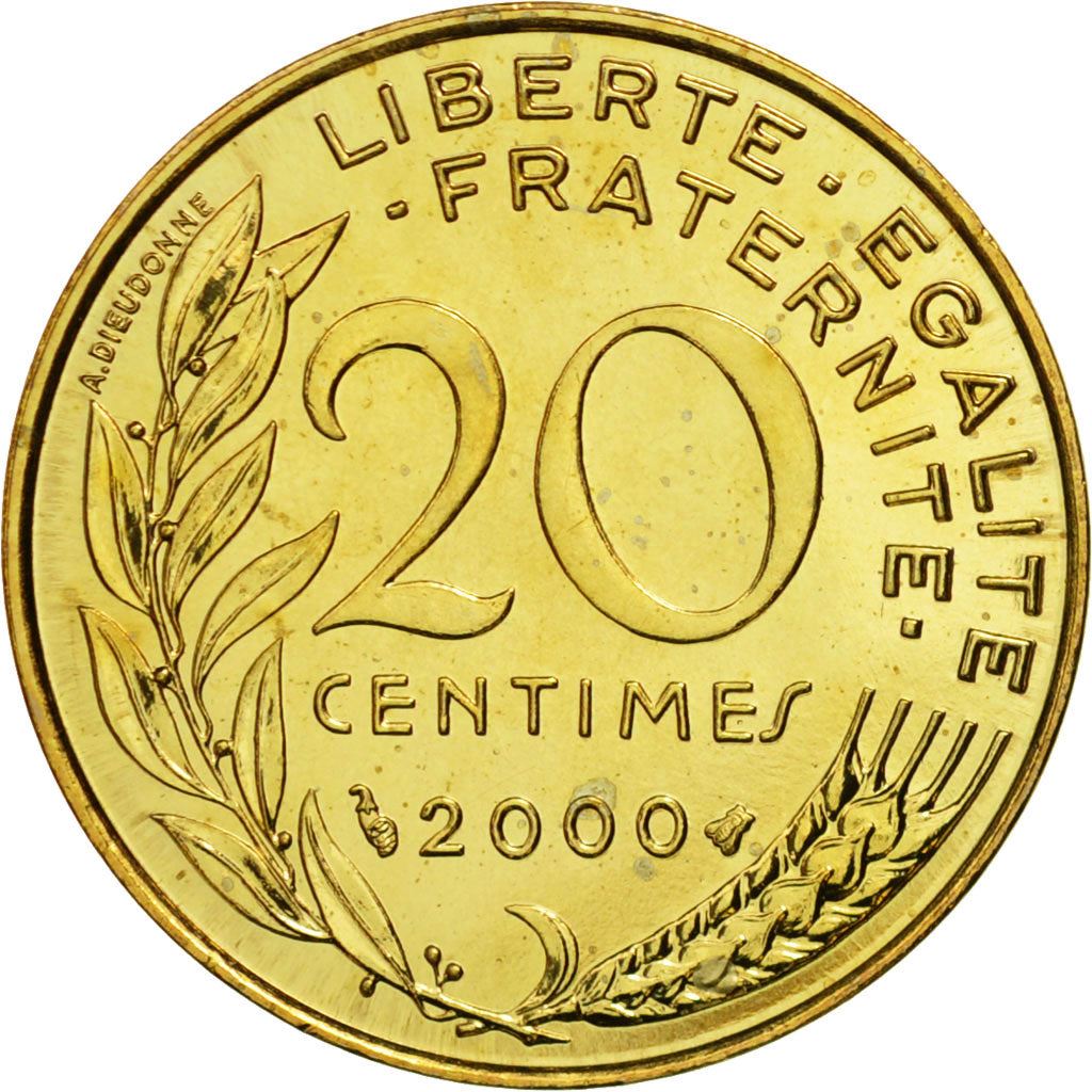 French Coin 20 Centimes | KM930 | France | 1962 - 2001