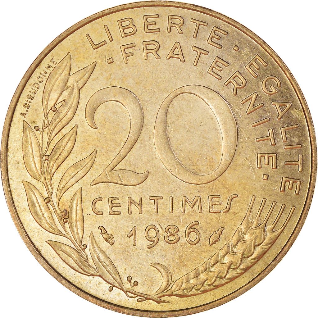 French Coin 20 Centimes | KM930 | France | 1962 - 2001