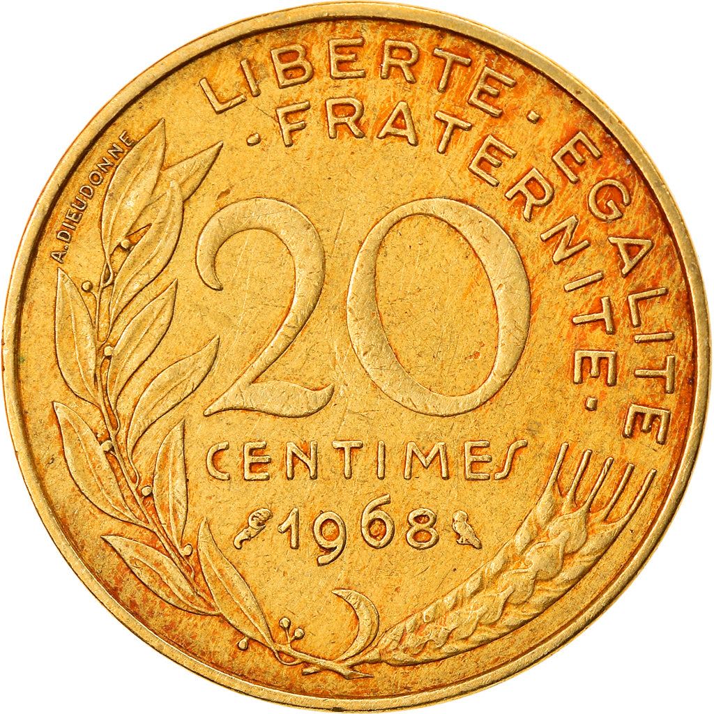 French Coin 20 Centimes | KM930 | France | 1962 - 2001