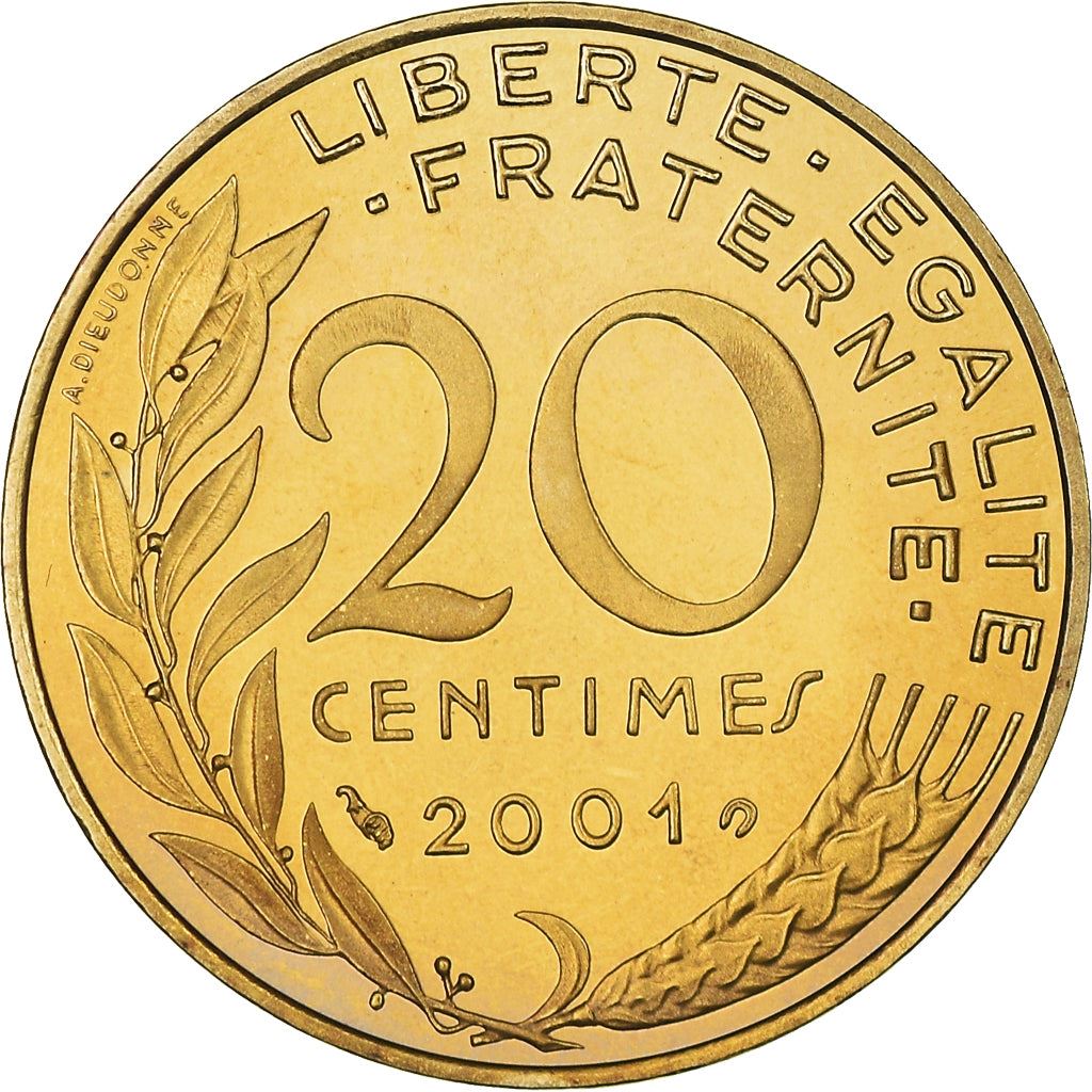 French Coin 20 Centimes | KM930 | France | 1962 - 2001