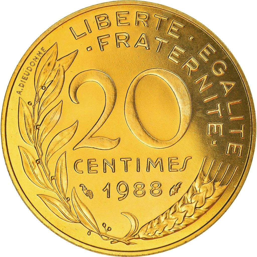 French Coin 20 Centimes | KM930 | France | 1962 - 2001