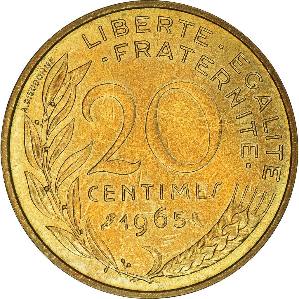 French Coin 20 Centimes | KM930 | France | 1962 - 2001