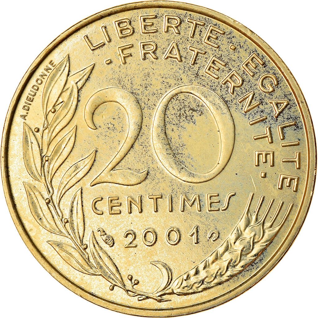 French Coin 20 Centimes | KM930 | France | 1962 - 2001