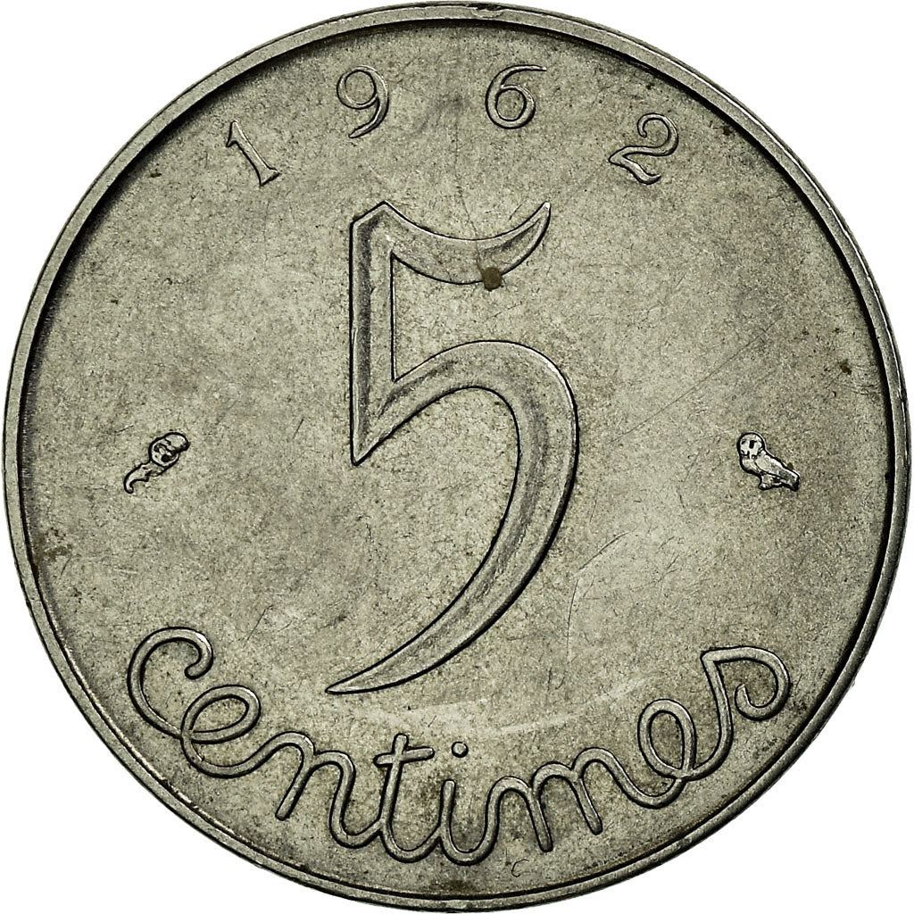 French Coin 5 Centimes | KM927 | France | 1960 - 1964