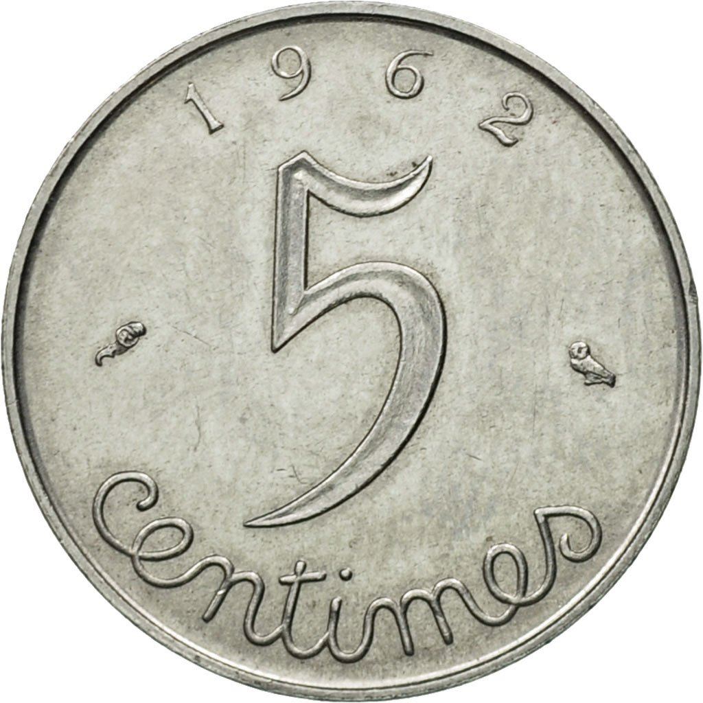 French Coin 5 Centimes | KM927 | France | 1960 - 1964