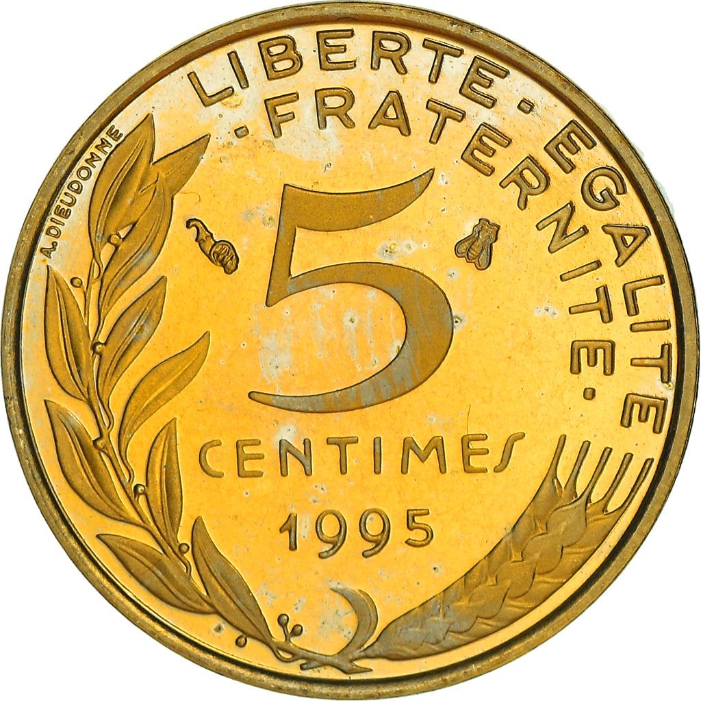 French Coin 5 Centimes | KM933 | France | 1966 - 2001