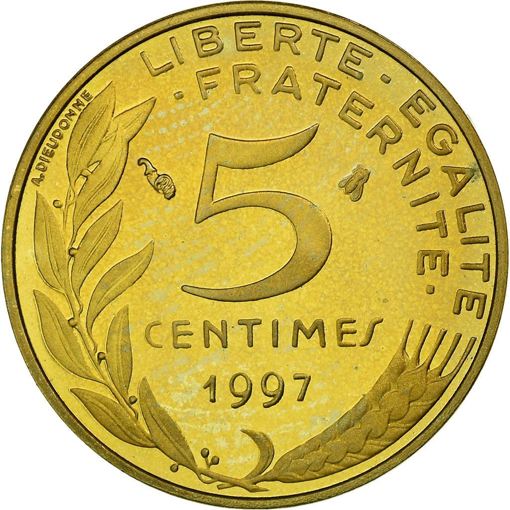 French Coin 5 Centimes | KM933 | France | 1966 - 2001