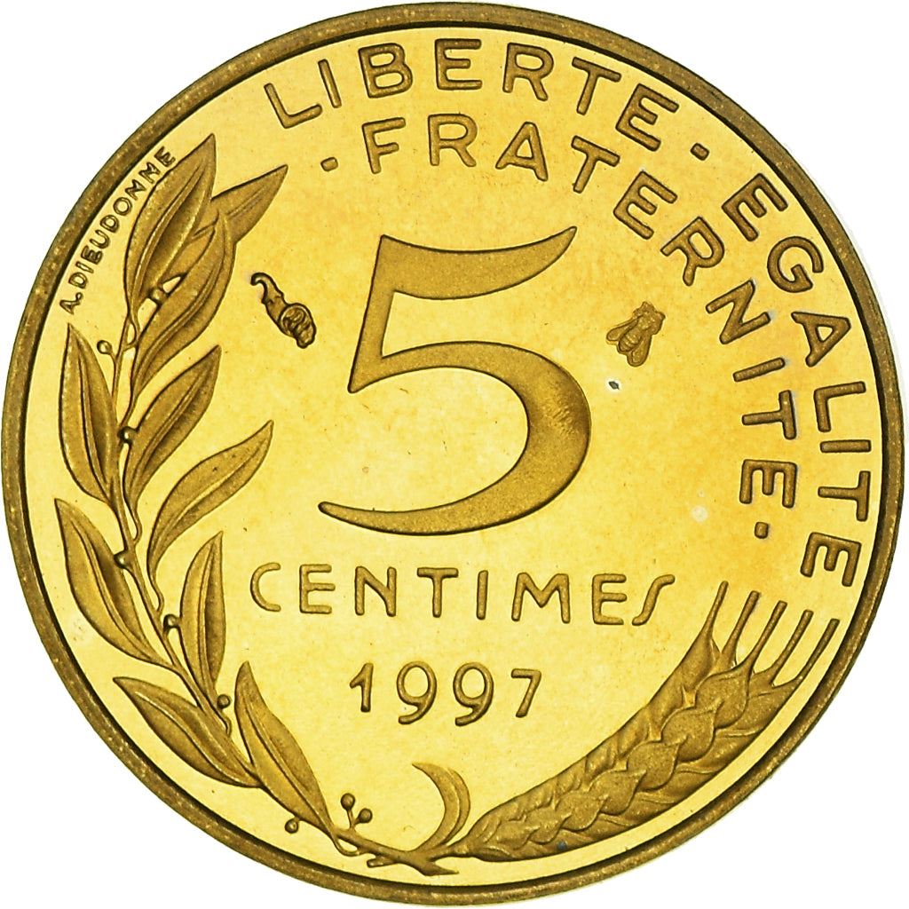 French Coin 5 Centimes | KM933 | France | 1966 - 2001