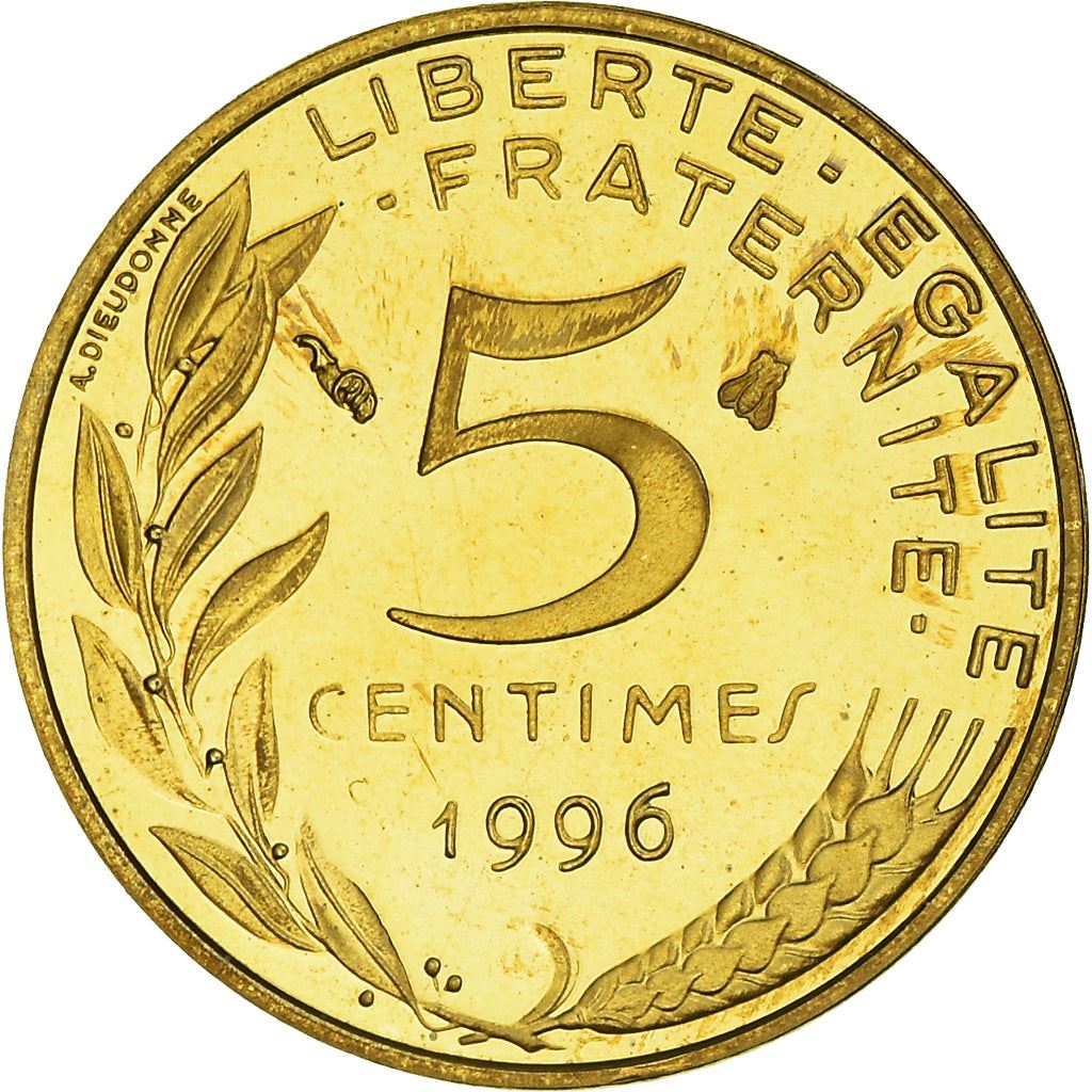 French Coin 5 Centimes | KM933 | France | 1966 - 2001