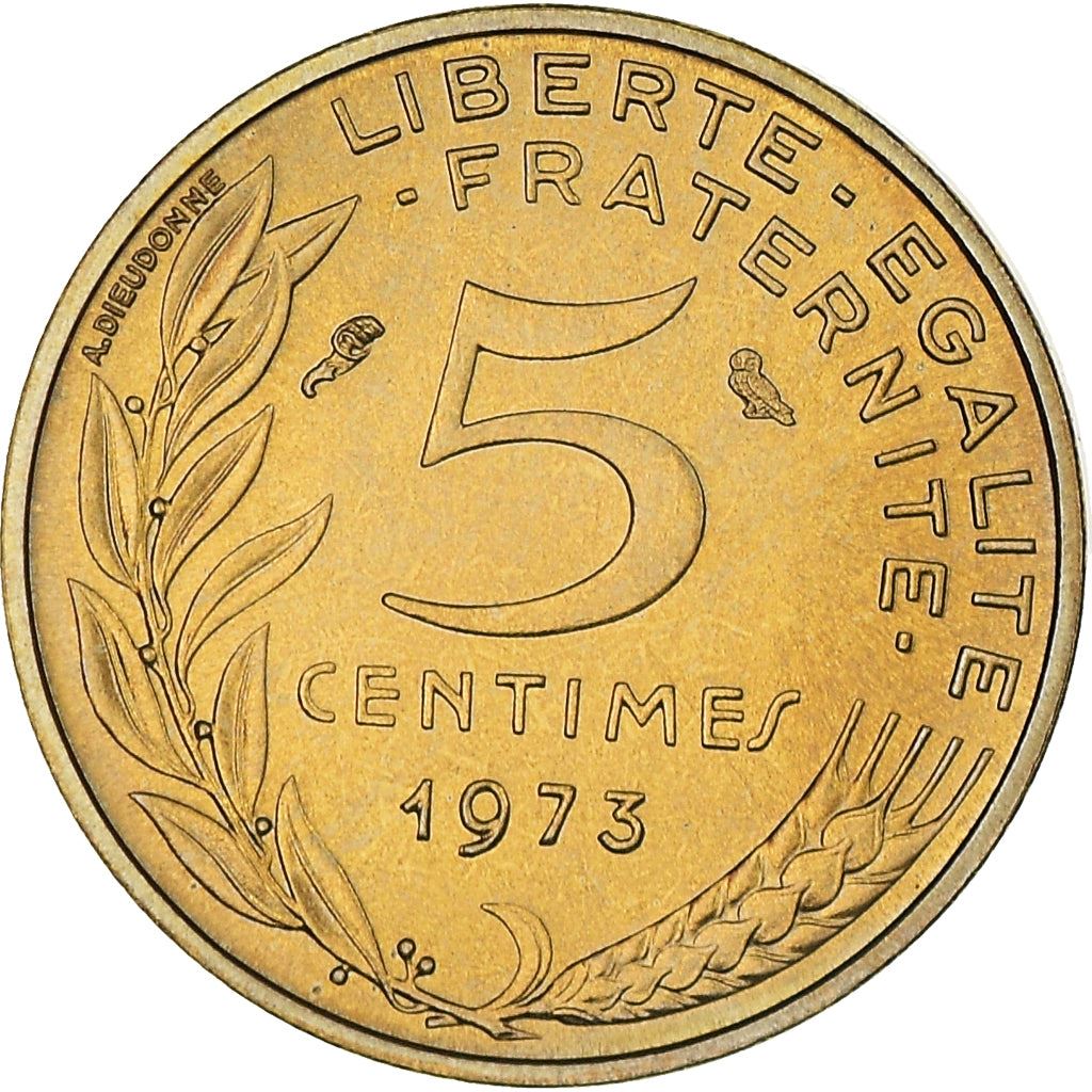 French Coin 5 Centimes | KM933 | France | 1966 - 2001