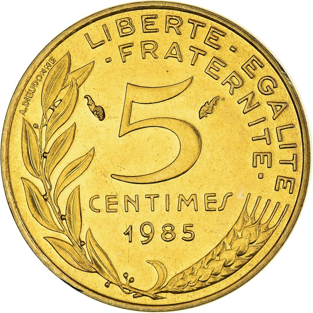 French Coin 5 Centimes | KM933 | France | 1966 - 2001