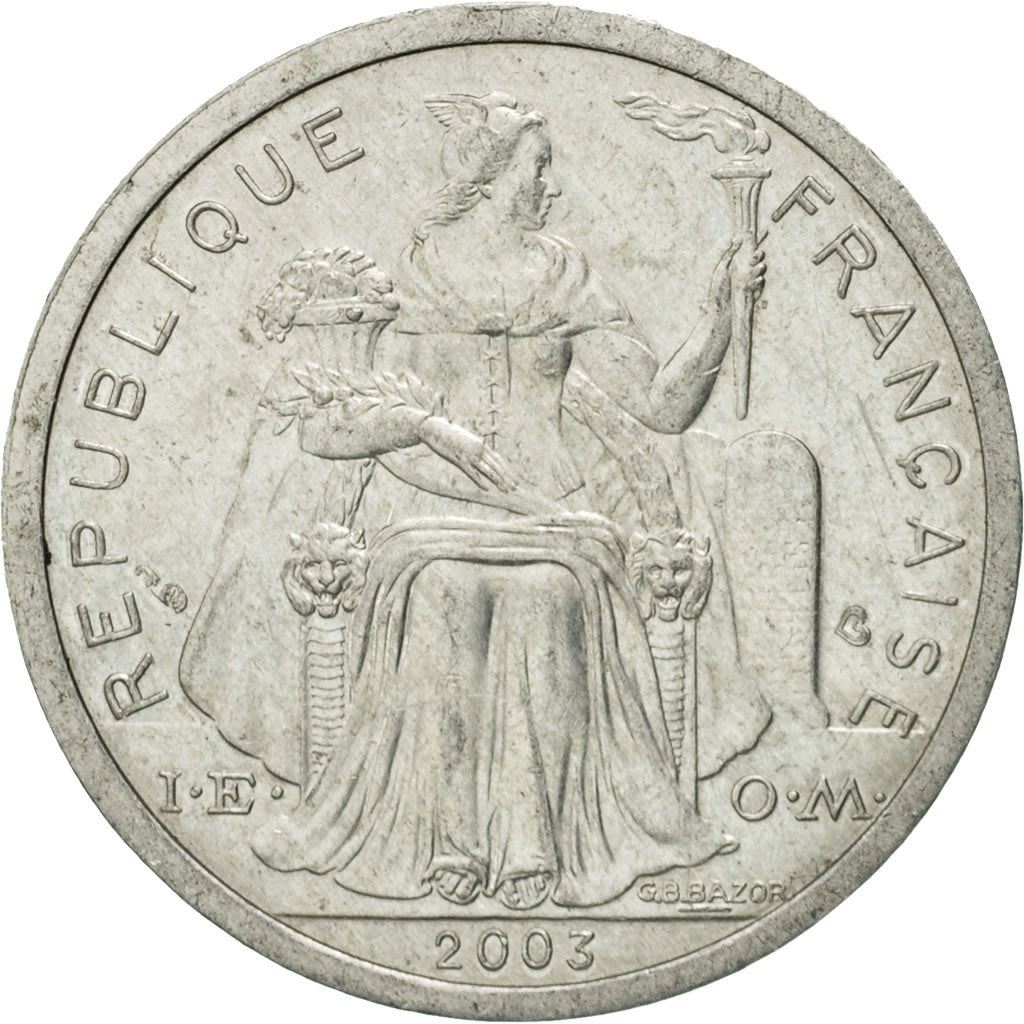 French Polynesia Coin French Polynesian 2 Francs | Liberty Sitting | Throne | Palm Tree | Sailboat | KM10 | 1973 - 2020