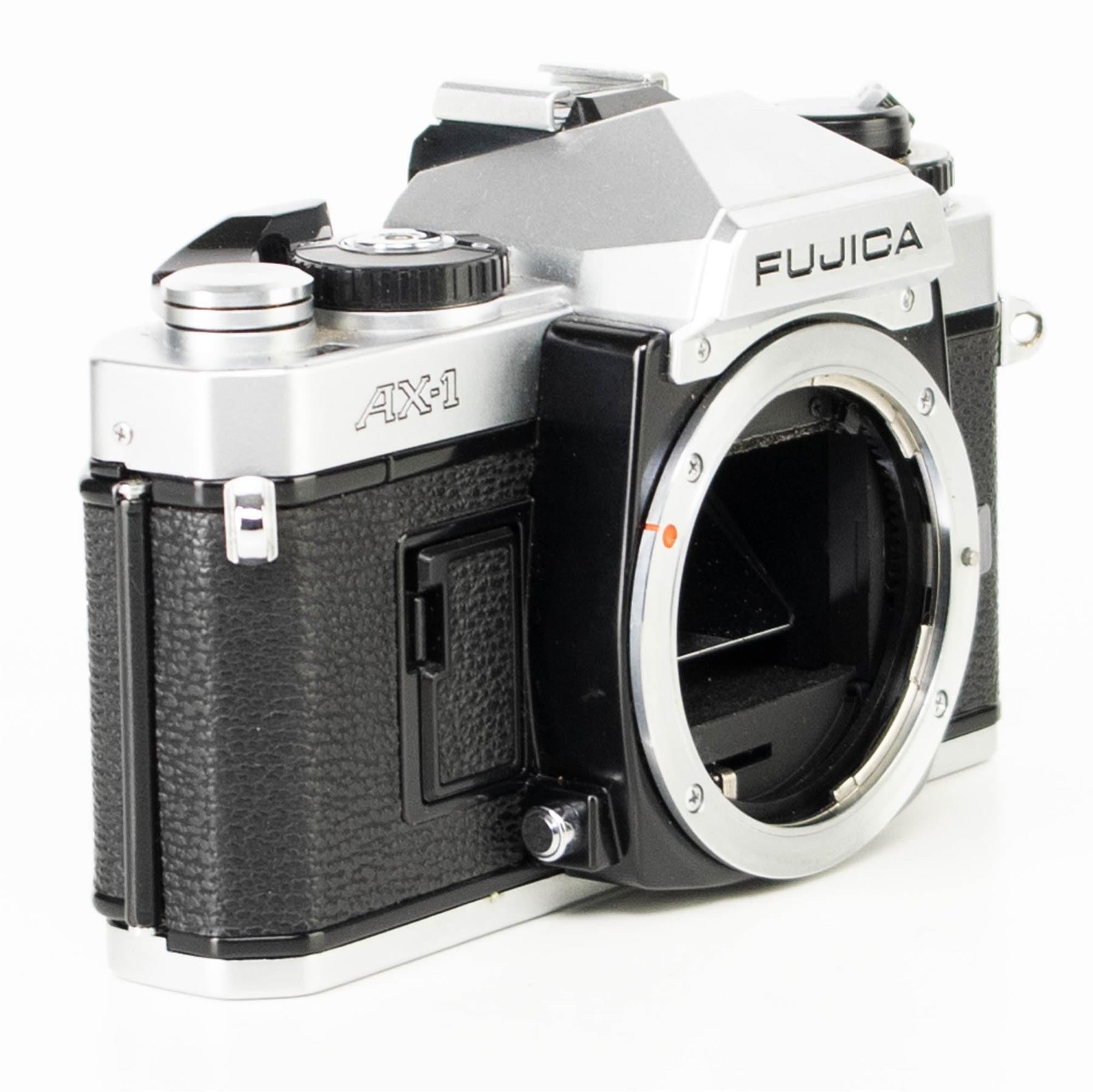 Fujica AX-1 Camera | X-Fujinon 55mm f2.2 lens | White | Japan | X Mount | 1980