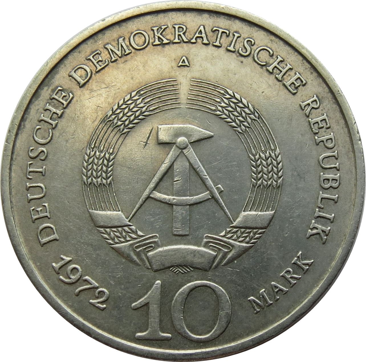 German Democratic Republic 10 Mark Coin | Buchenwald Memorial | KM38 | 1972