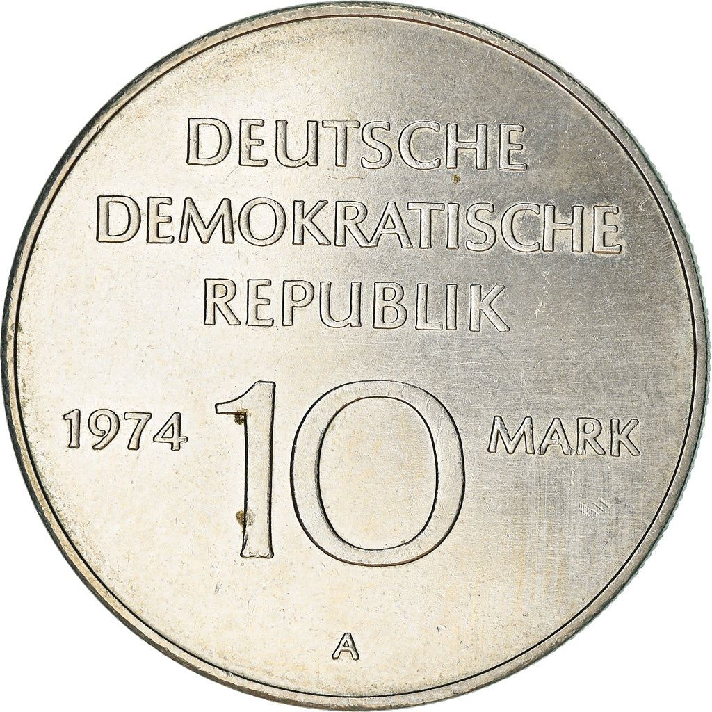 German Democratic Republic 10 Mark Coin | GDR Anniversary | KM50 | 1974