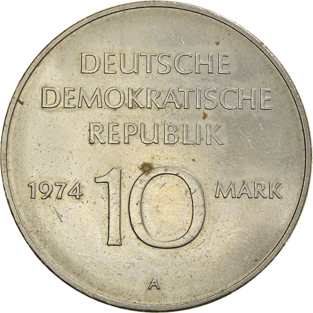 German Democratic Republic 10 Mark Coin | GDR Anniversary | KM50 | 1974