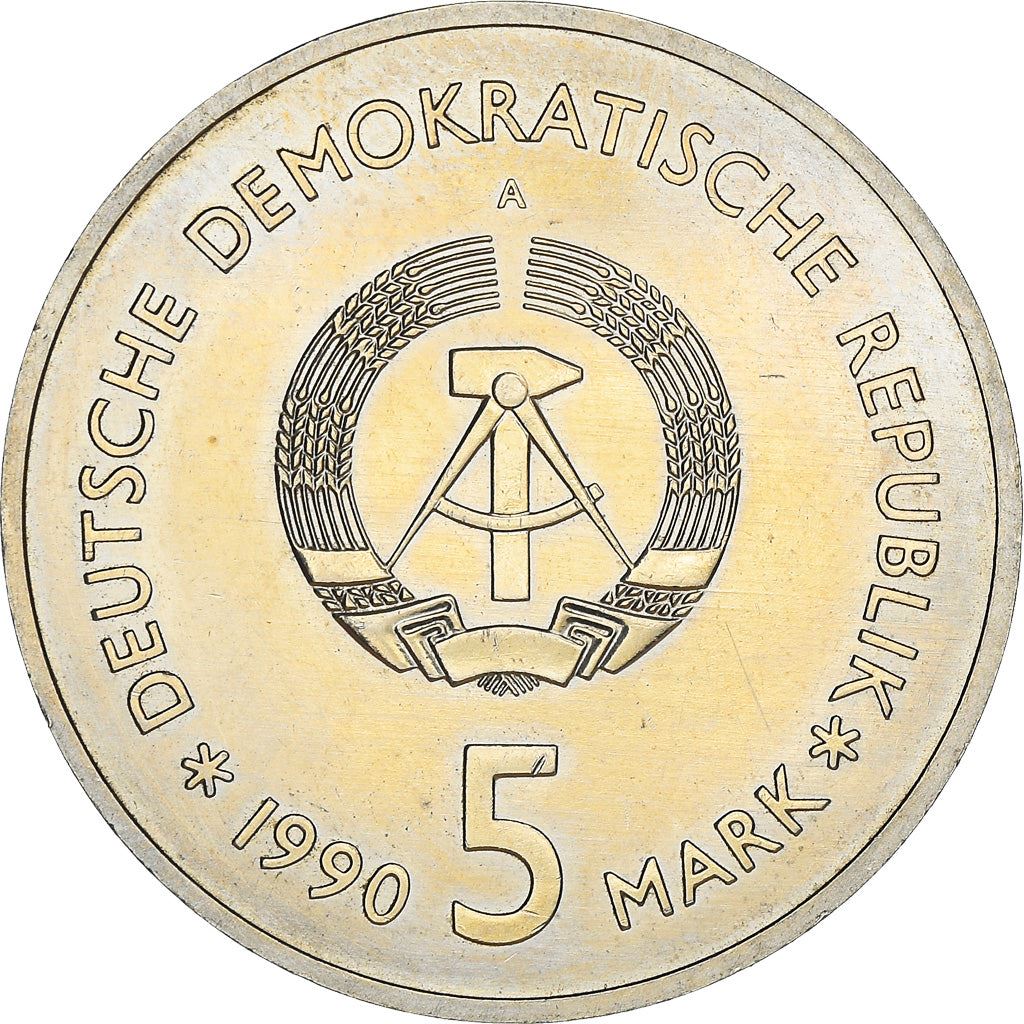 German Democratic Republic 5 Mark Coin | Zeughaus Museum | KM135 | 1990 - 1991