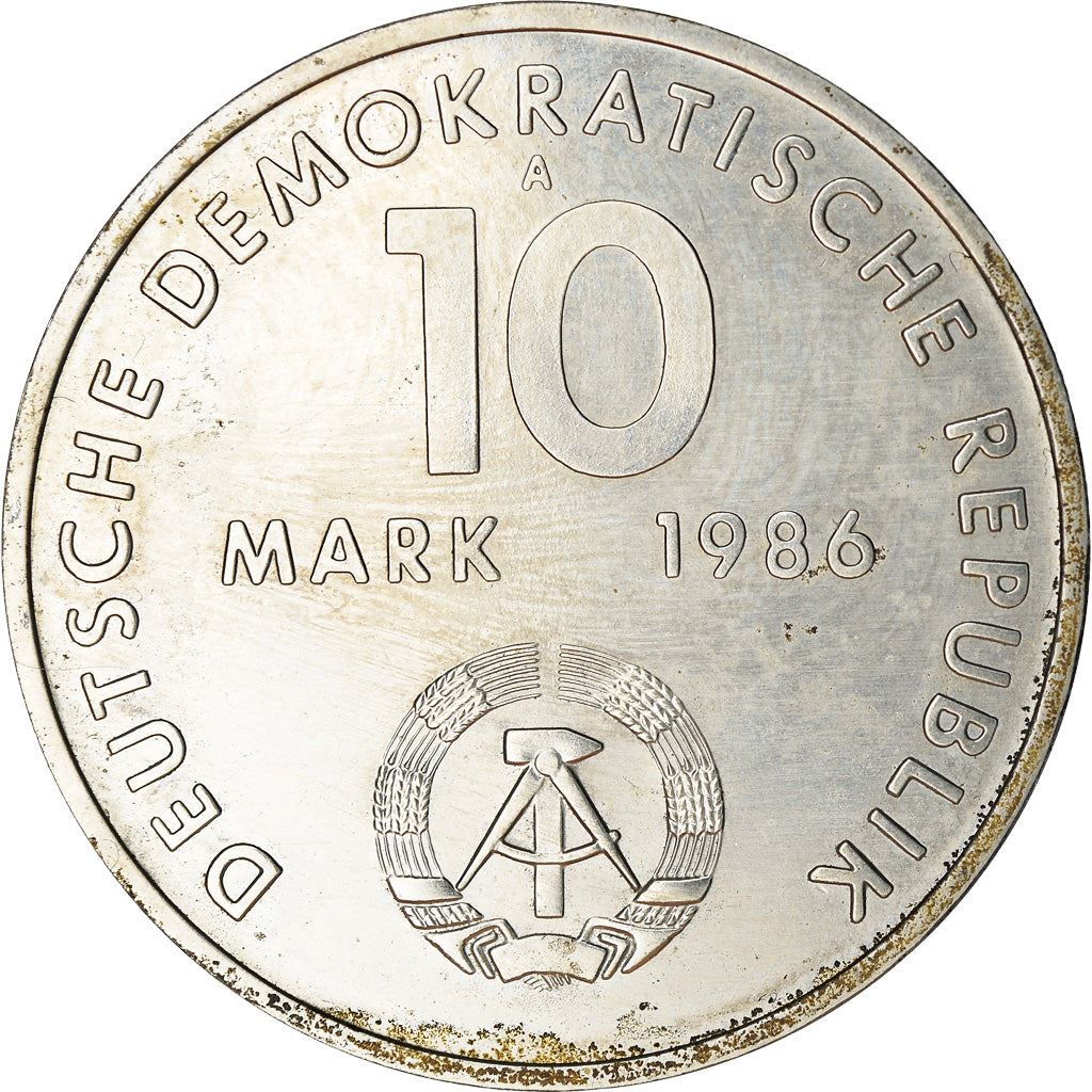 German Democratic Republic Coin Germany 10 Mark | Ernst Thälmann | KM109 | 1986