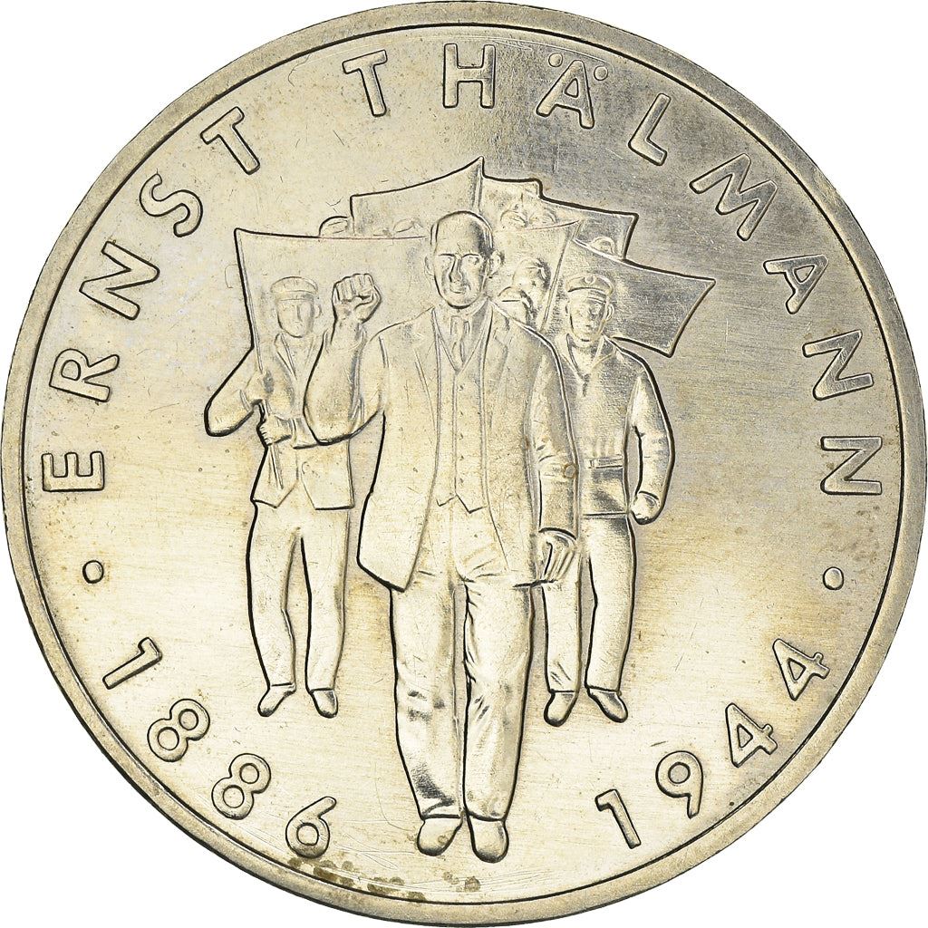 German Democratic Republic Coin Germany 10 Mark | Ernst Thälmann | KM109 | 1986