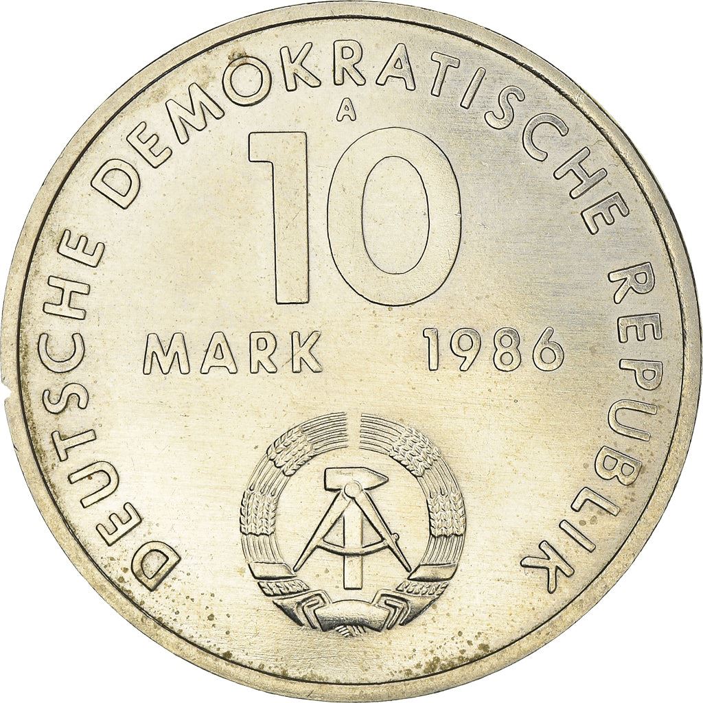 German Democratic Republic Coin Germany 10 Mark | Ernst Thälmann | KM109 | 1986