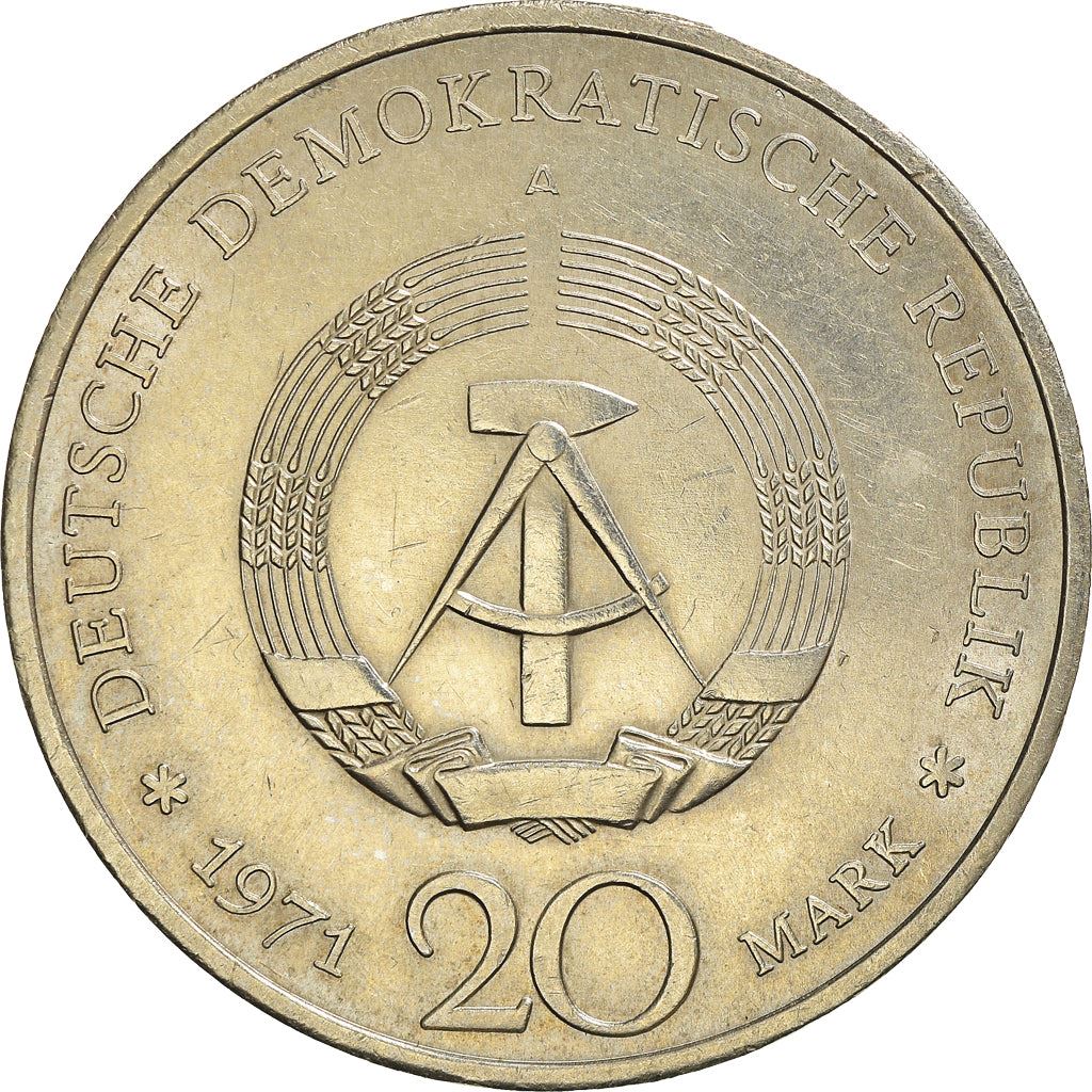 German Democratic Republic Coin Germany 20 Mark | Ernst Thälmann | KM34 | 1971