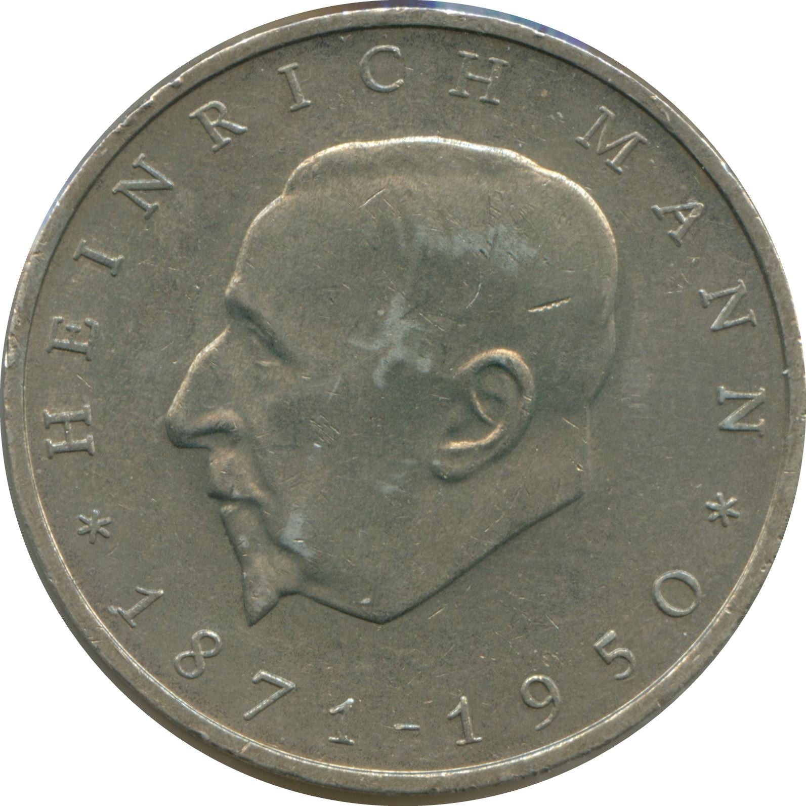 German Democratic Republic Coin Germany 20 Mark | Heinrich Mann | KM33 | 1971