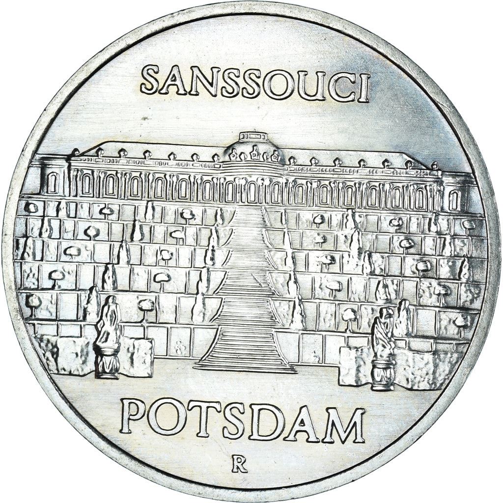 German Democratic Republic Coin Germany 5 Mark | Potsdam Sanssouci Palace | KM110 | 1986