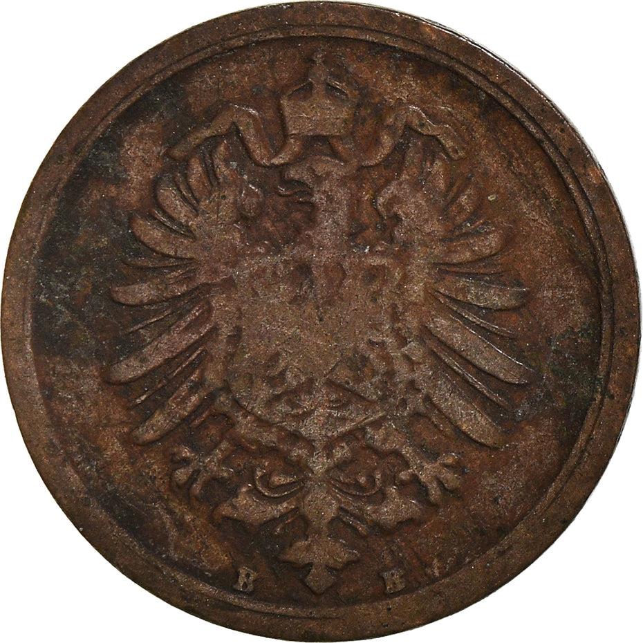 German Empire 1 Pfennig Coin | Deutsches Reich | Wilhelm I Type 1 | KM1 | 1873 - 1889