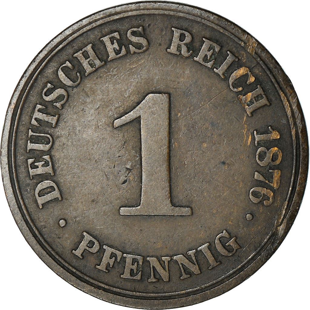 German Empire 1 Pfennig Coin | Deutsches Reich | Wilhelm I Type 1 | KM1 | 1873 - 1889