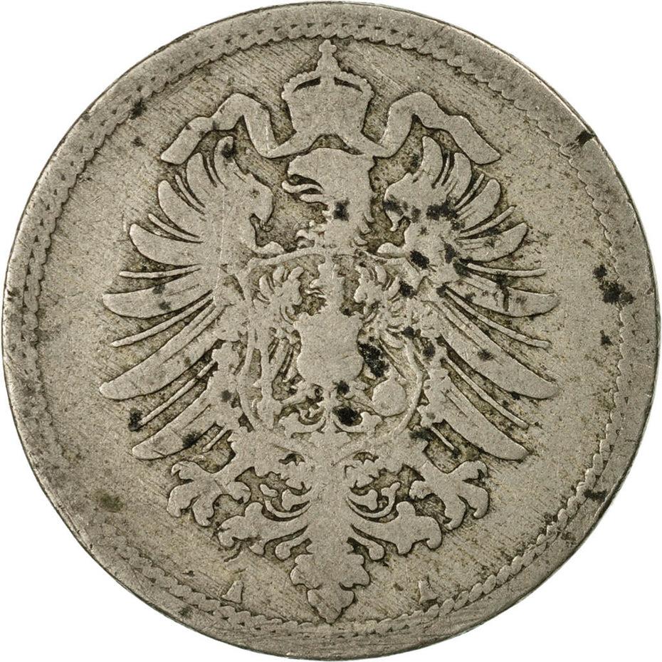 German Empire 10 Pfennig Coin | Deutsches Reich | Wilhelm I Type 1 | KM4 | 1873 - 1889