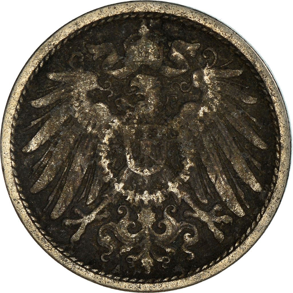 German Empire 10 Pfennig Coin | Deutsches Reich | Wilhelm II | Type 2 | KM12 1890 - 1916