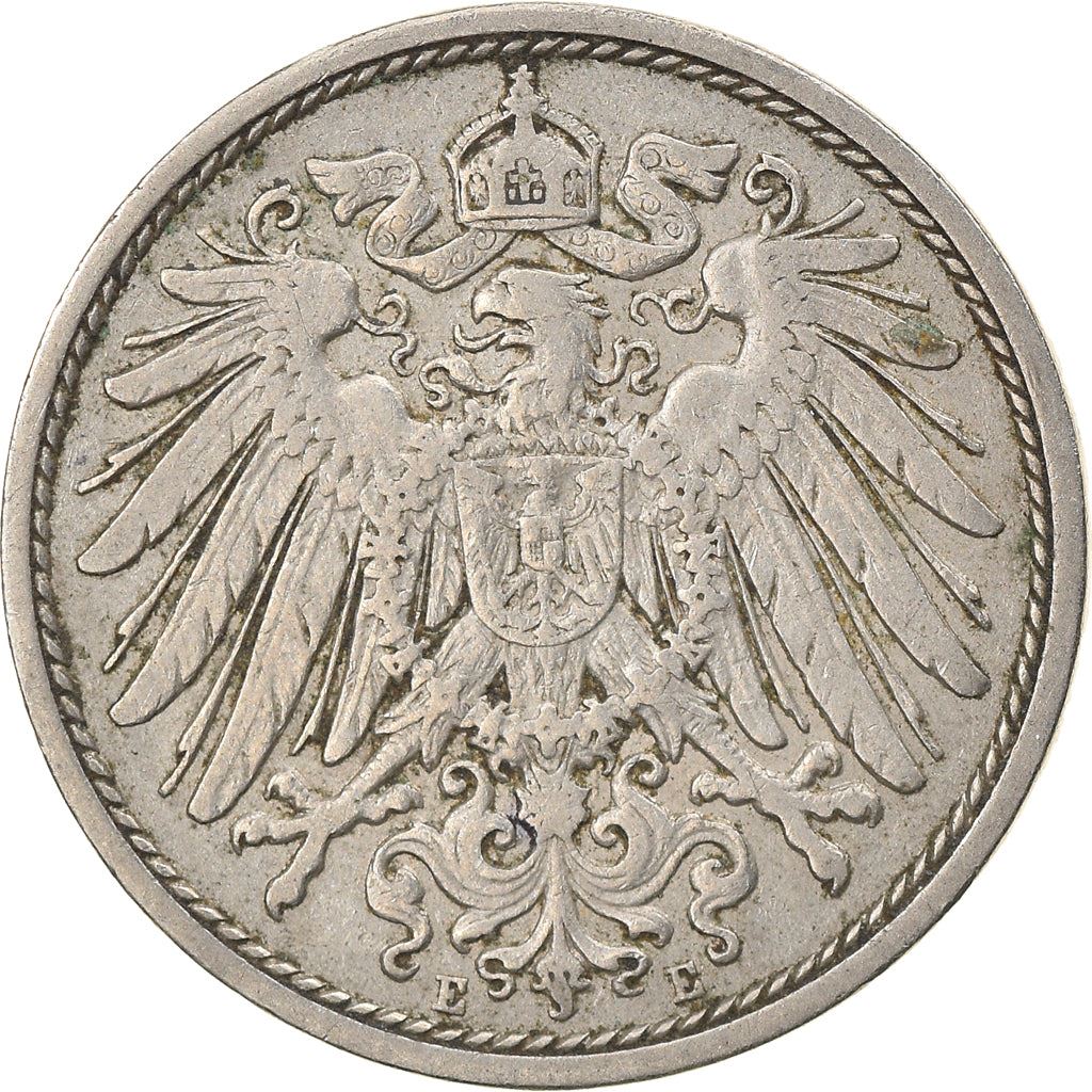 German Empire 10 Pfennig Coin | Deutsches Reich | Wilhelm II | Type 2 | KM12 1890 - 1916