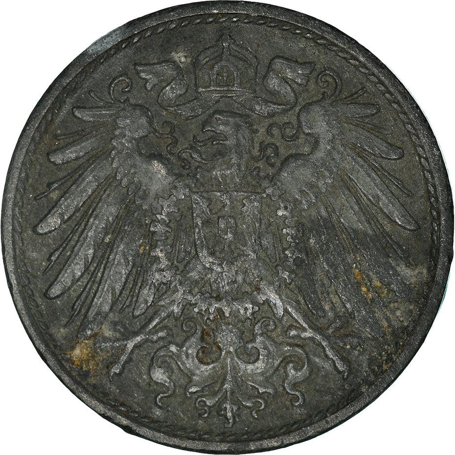 German Empire 10 Pfennig Coin | Deutsches Reich | Wilhelm II | Type 2 | KM26 | 1917 - 1922