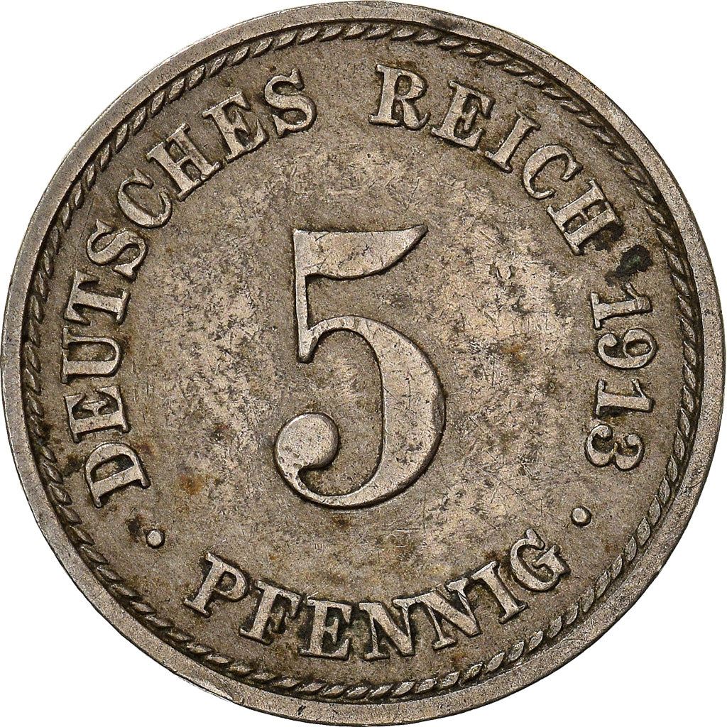 German Empire 5 Pfennig Coin | Deutsches Reich | Wilhelm II | Type 2 | KM11 | 1890 - 1915